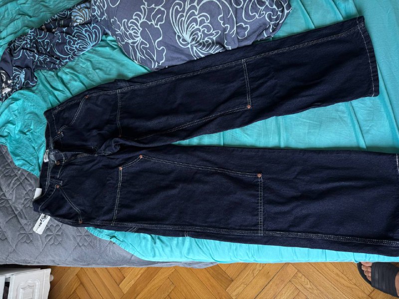 Джинсы Wrangler оригинальные тёмно-синие размер 32/32