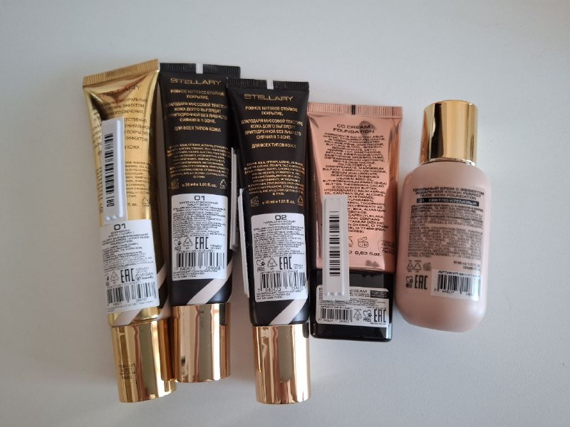Косметика Stellary и Beauty Bomb набор тональных кремов и других средств 2