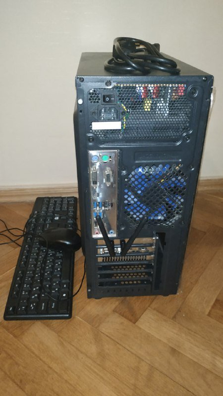 Компьютер Intel I7-7700K, 16GB RAM, SSD 1Tb, GTX 1050 Ti, клавиатура и мышь