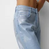 Pull and Bear metallic blue jeans 5