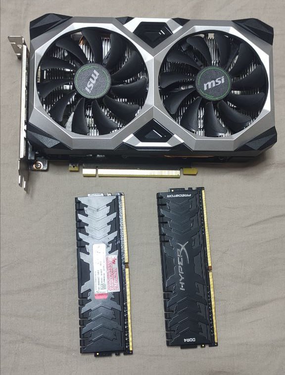 MSI GeForce GTX 1660 SUPER 6GB, Kingston HyperX Predator DDR4 2×8GB