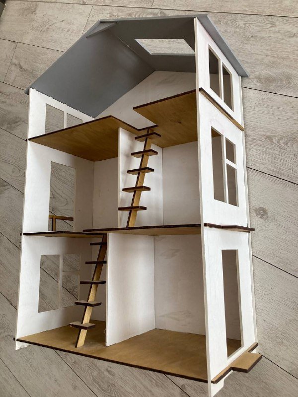 Деревянный домик для кукол 80х55 см