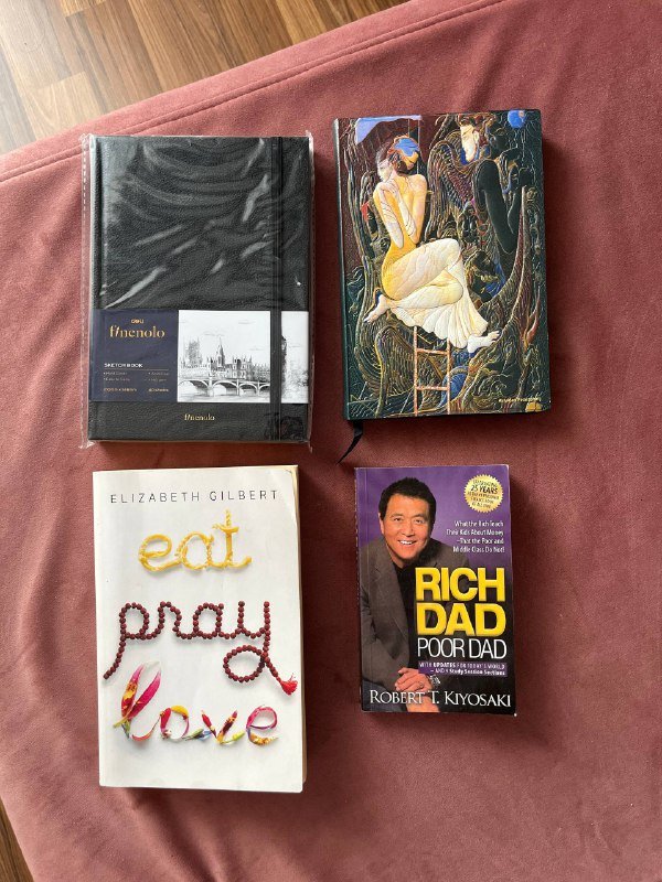 Книга eat pray love, Книга rich dad poor dad