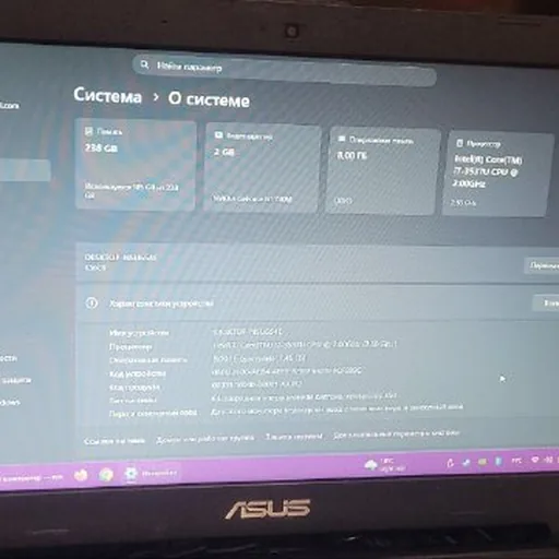 Ноутбук Asus K56C, наушники Panasonic RB-M500B