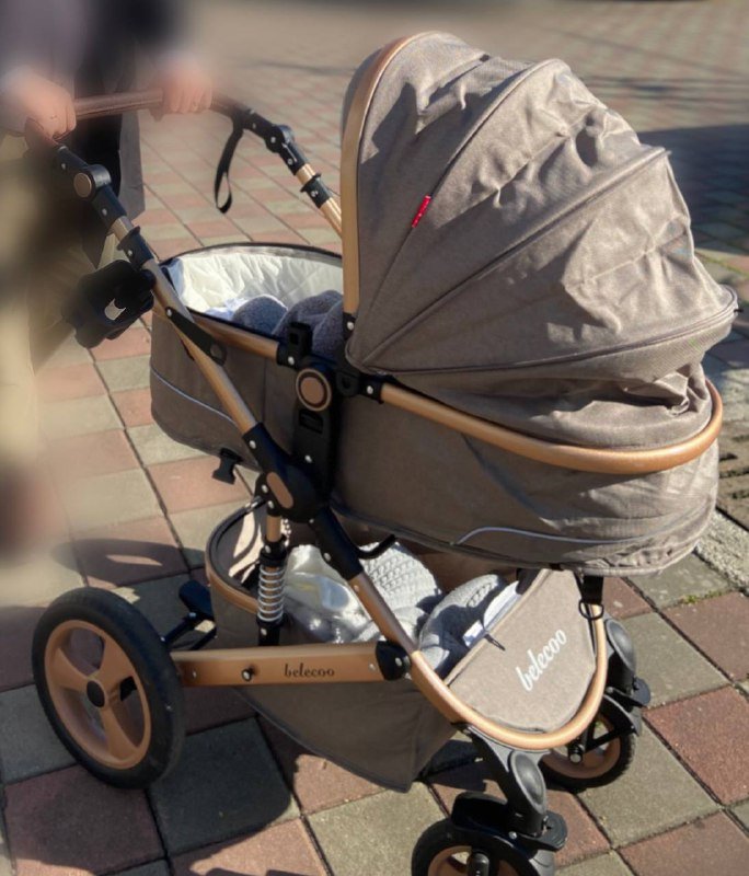 Коляска-трансформер belecoo 3 в 1 для детей от 0 до 3 лет 2