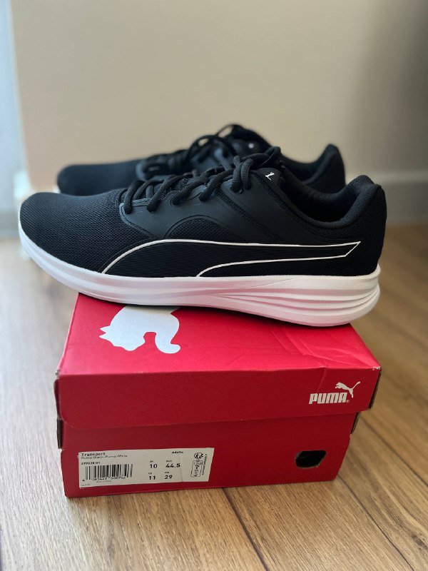 Оригинальные Puma серые и чёрные кроссовки 8