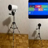 Домашний кинотеатр с проектором, экраном, усилителем и колонками 2
