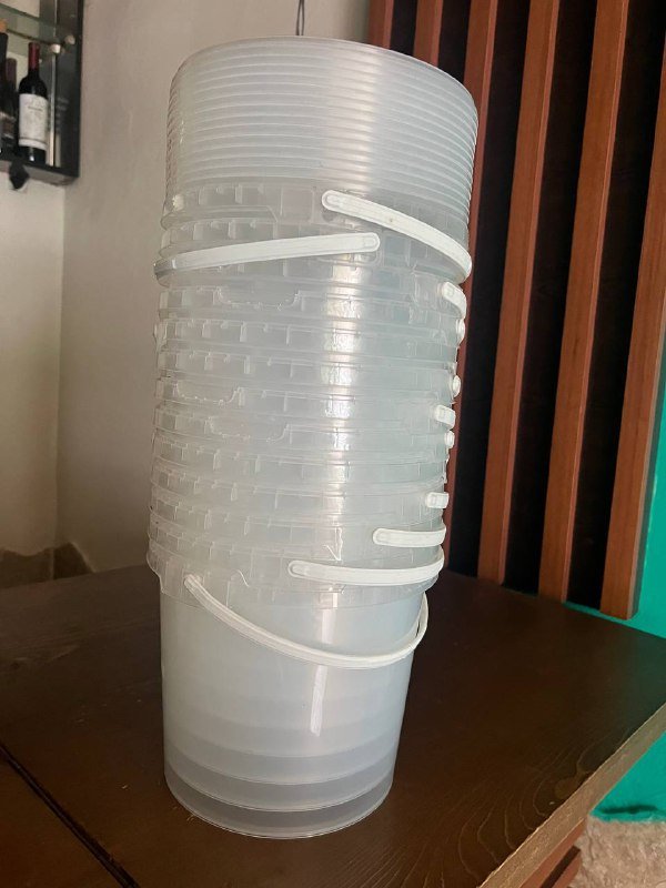 Остатки с закрытия кафе, пищевые ведра 2