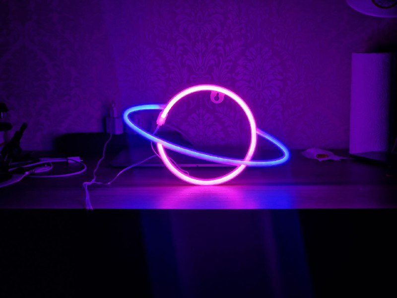 Неон лампа love, Неон лампа планета, светодиодные настольные светильники, LED лампы, RGB лампы 2
