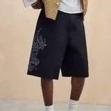 Ed Hardy UO Exclusive Black Dragon Chino Shorts 2