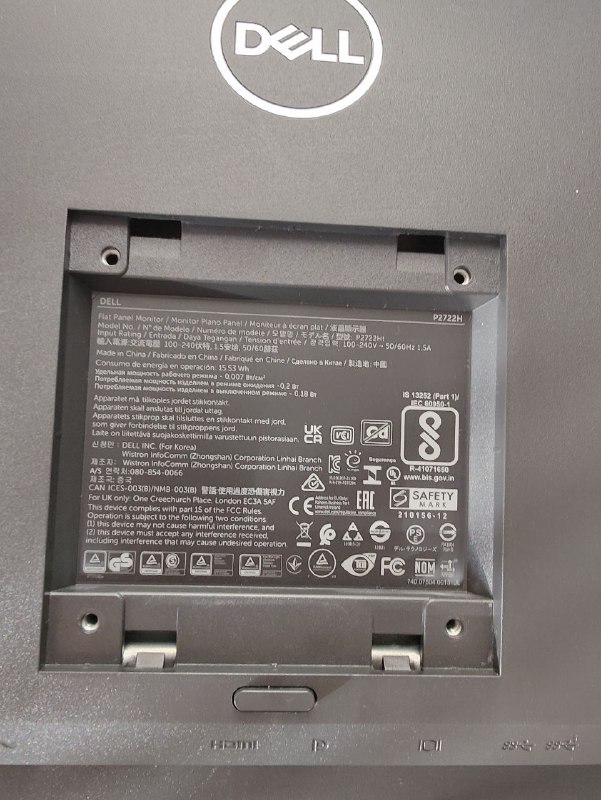 Монитор HP 27" P2722H 60hz IPS 3