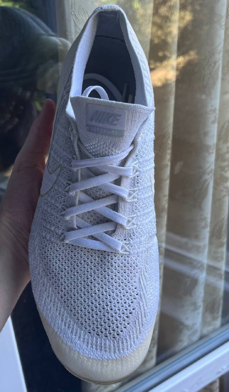Nike Air VaporMax Triple White, Size 44.5 5