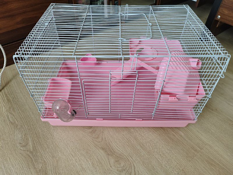 Клетка для хомяка с домиком, поилкой и кормушкой 2