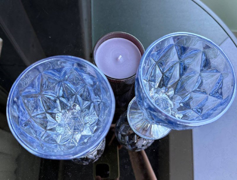 Два бокала с арома-свечой 2