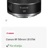 Canon RF 50mm f1.8 STM объектив для EOS R 7