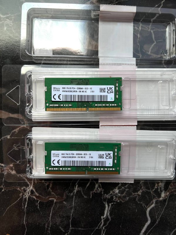 Оперативная память 2 планки sodimm ddr4 8gb 3200mhz