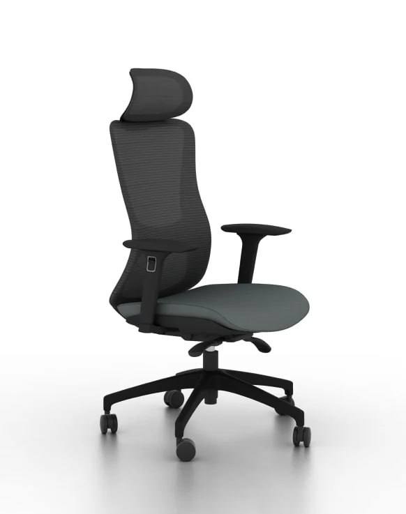 Офисное кресло Yoto Highback и стол JYSK STAUNING 2