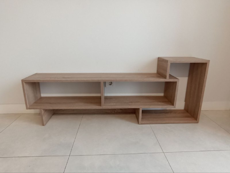 Modern wooden shelf