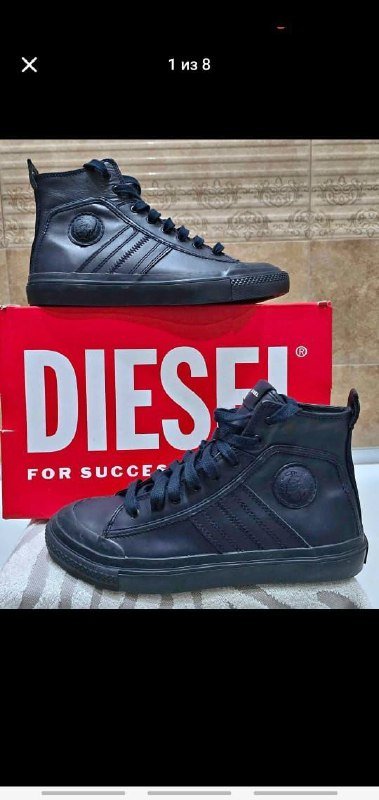 Мужские кожаные кроссовки DIESEL 43 размер