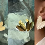 Clarins, стеклянный контейнер, крем после загара, SPF 50, помада, стакан, лопатки, серьги 6