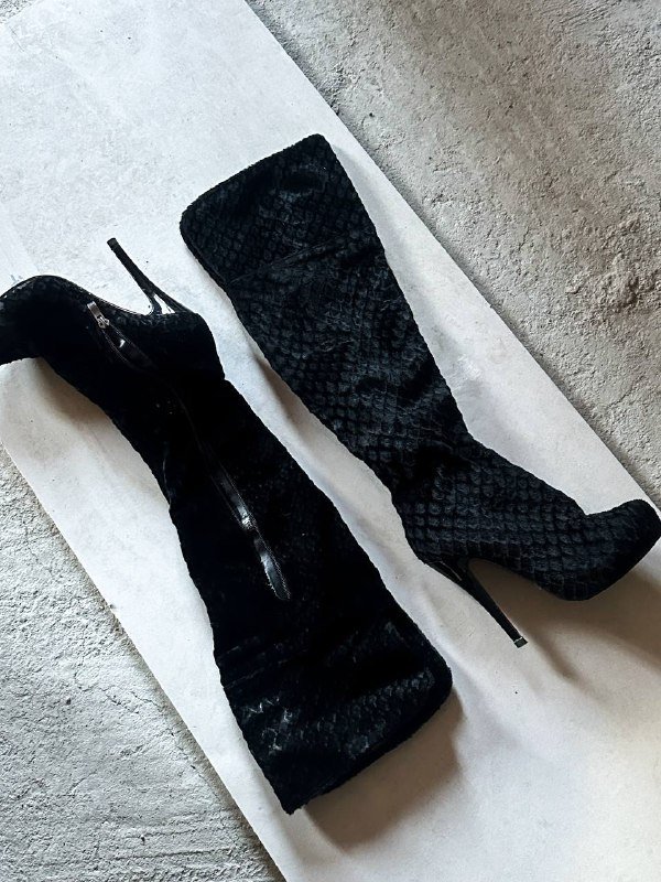 сапоги 37/38 размер бархат кожа замш 6