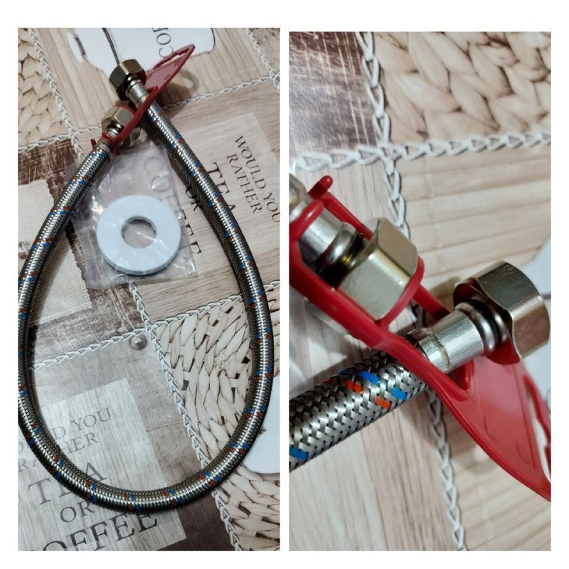 Шланг, переходник сантехнический, эксцентрики, гибкая подводка, чехол для оголовья наушников 3