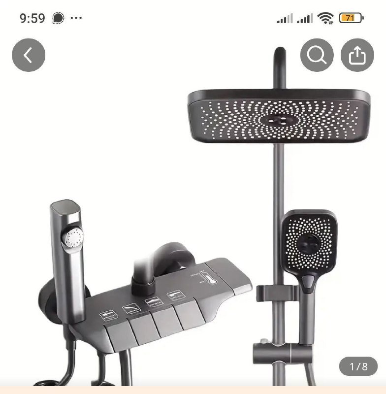 Смеситель для душа и ванны с набором леек 3