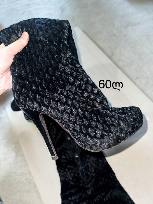 сапоги 37/38 размер бархат кожа замш 5