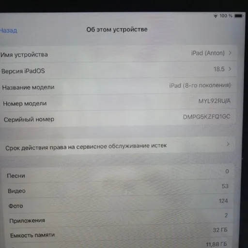 iPad 8-го поколения 32GB, iPad Air 1-го поколения