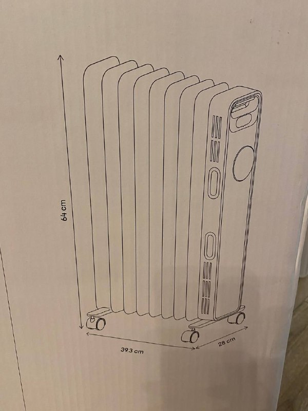Радиатор масляный (обогреватель) с пультом управления 4