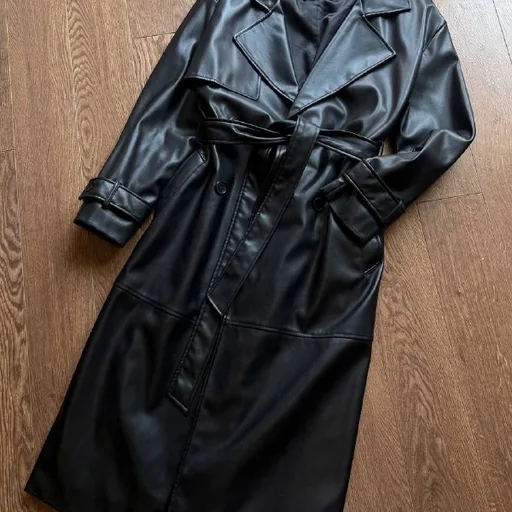 Пальто из кожзама Pull&Bear