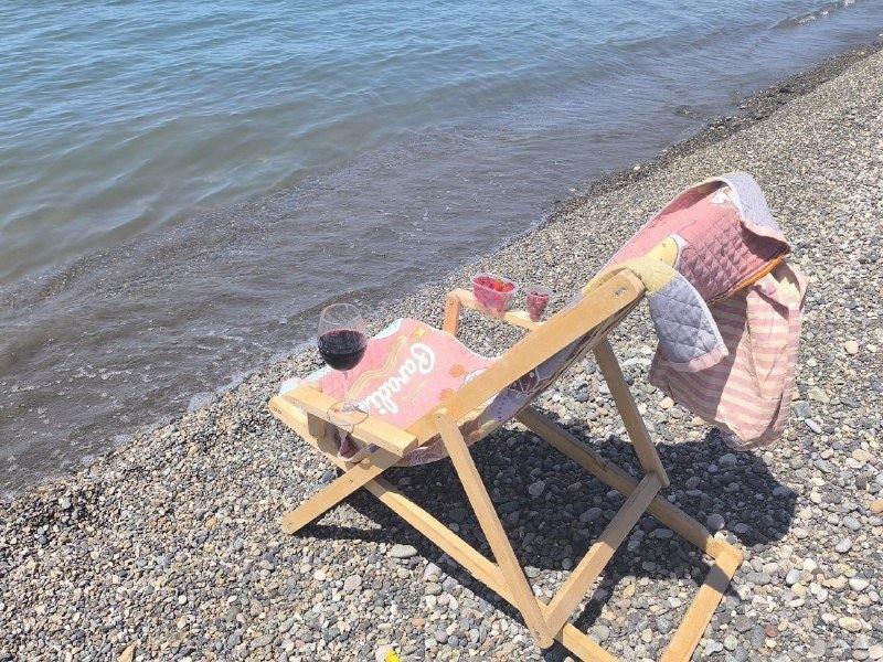 Шизлонг деревянный