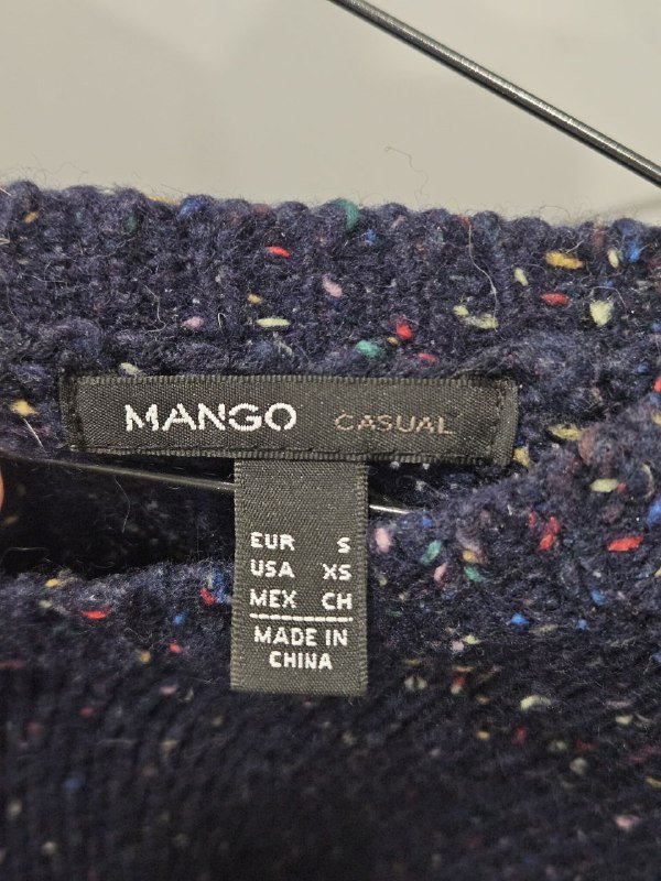 Темно-синий свитер Mango, размер S 2