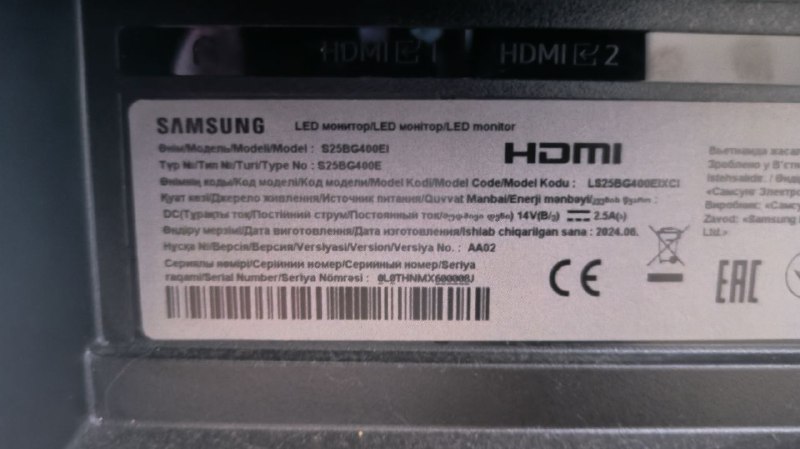 Монитор Samsung Odyssey G4 G40B S25BG400EI FullHD 4