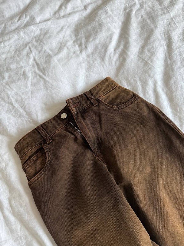 Коричневые джинсы Bershka 3