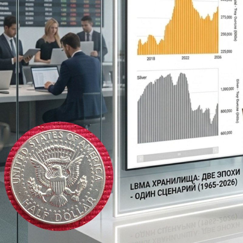 Монета 50 центов Кеннеди 1968 Денвер США