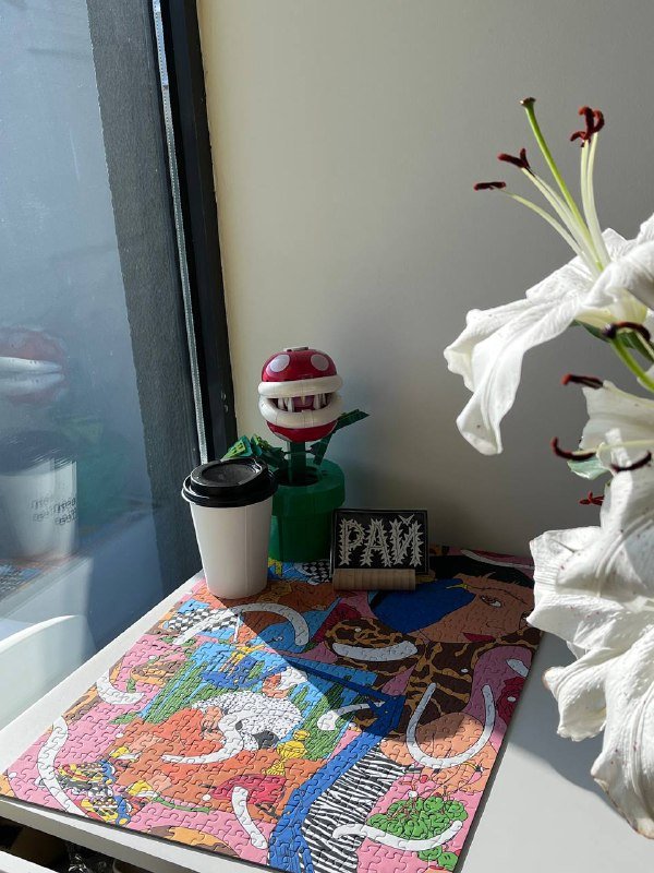 Пазлы 500 шт, Лего цветок Марио, доска-календарь, фотоаппараты цифровой и пленочный 3