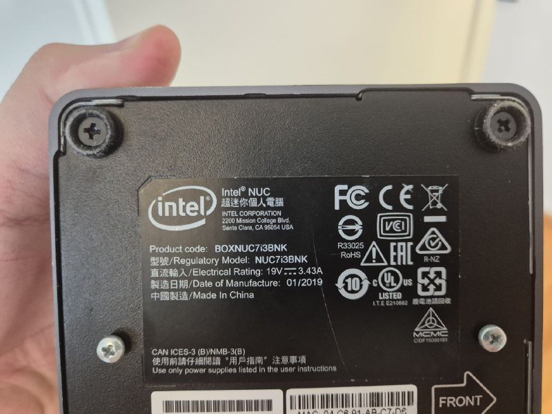 Mini PC Intel NUC i3 7100