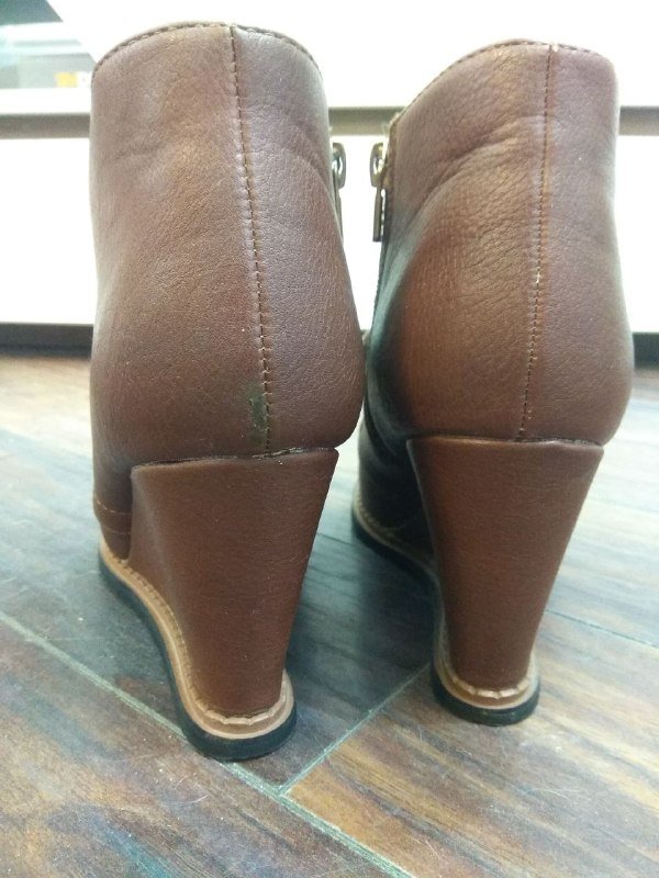 Ботильоны коричневые и рыжие женские 5