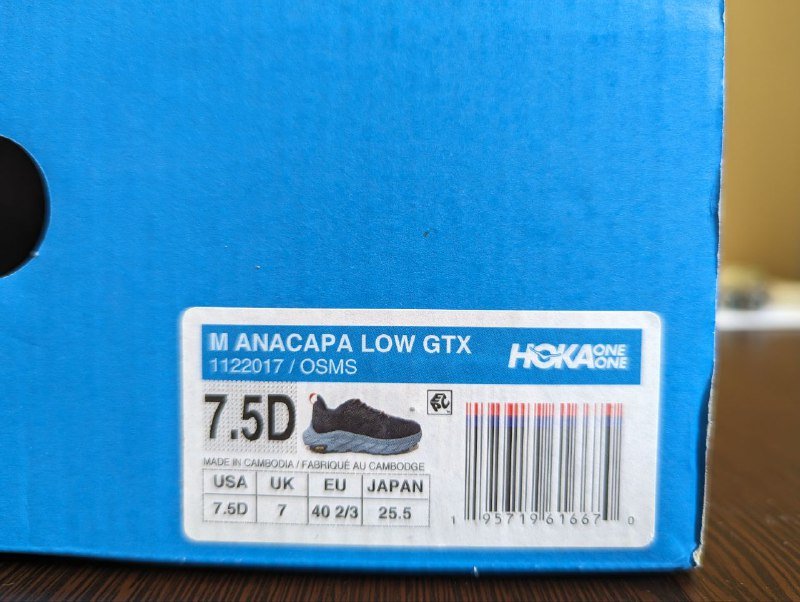 Кроссовки Hoka Anacapa Low GTX мужские 6
