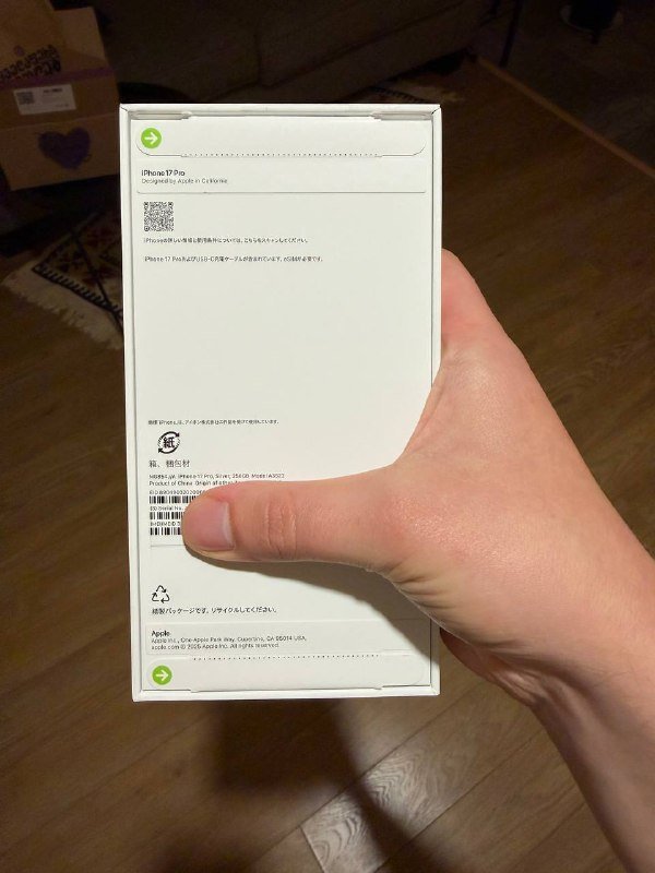 iPhone 17 Pro 256gb eSIM Silver White новый запечатанный 2