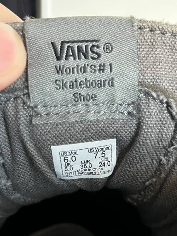 Vans скейт шуз размер 38