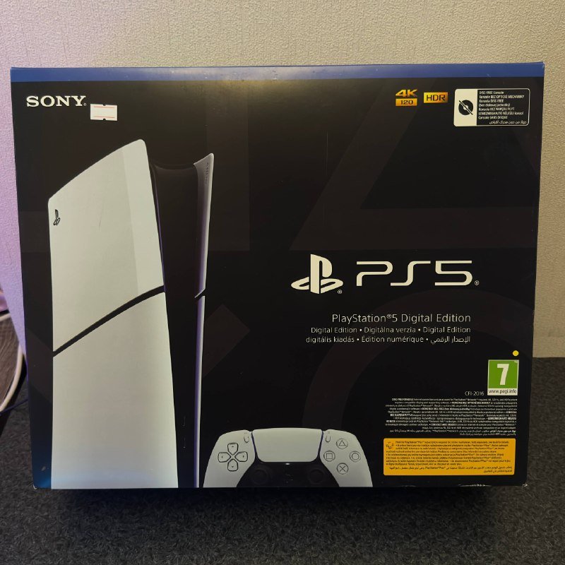 PlayStation 5 slim digital, комплект, джойстик