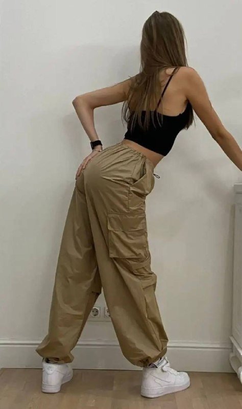 Штаны для танцев оверсайз карго размер 44 3