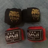 Перчатки Venum, перчатки Mike Tyson, щитки BOS 5