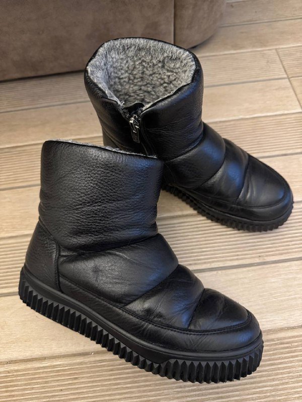 Женские зимние ботинки полусапожки из натуральной кожи 37 размер 3