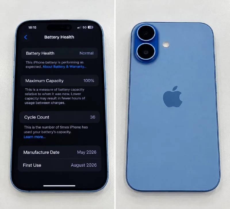 iPhone 17 256 ГБ голубой 1
