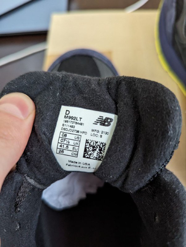 Кроссовки New Balance 992 мужские размер 41.5 5