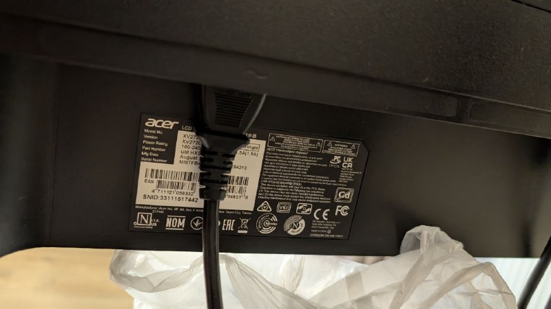 Монитор ACER Nitro XV272U для гейминга