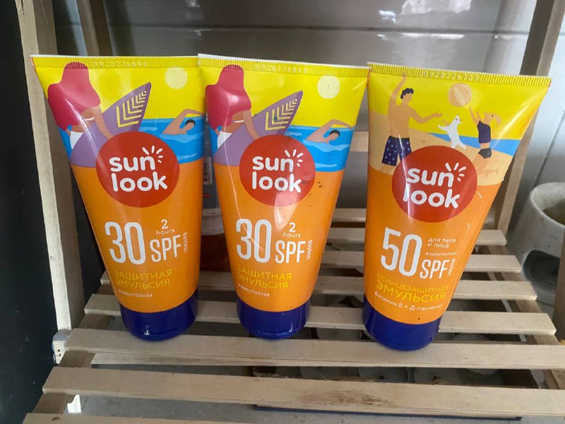 Крема для загара Sun Look SPF 30 и SPF 50